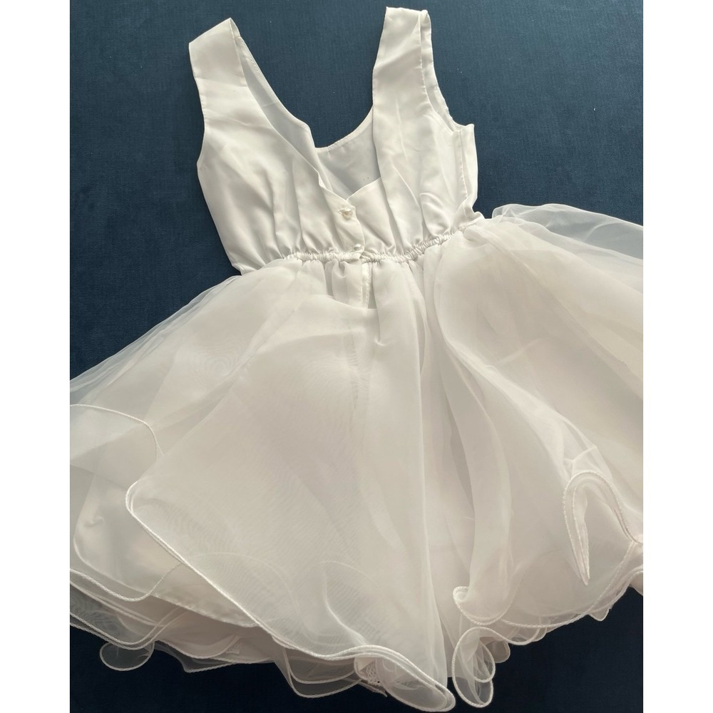 Lil Darlings White Tutu Dress Style 902 Size 4 Special Occasion